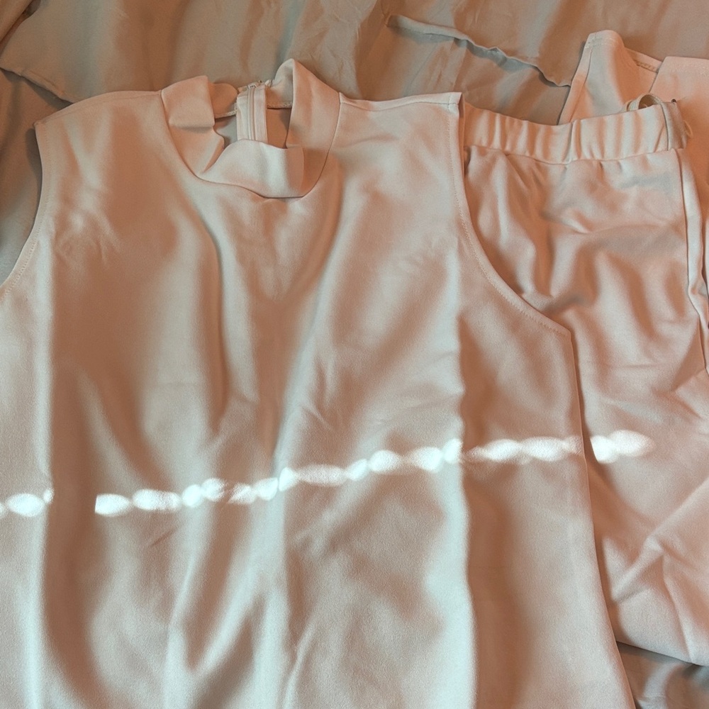 Elegant Cream Sleeveless Top